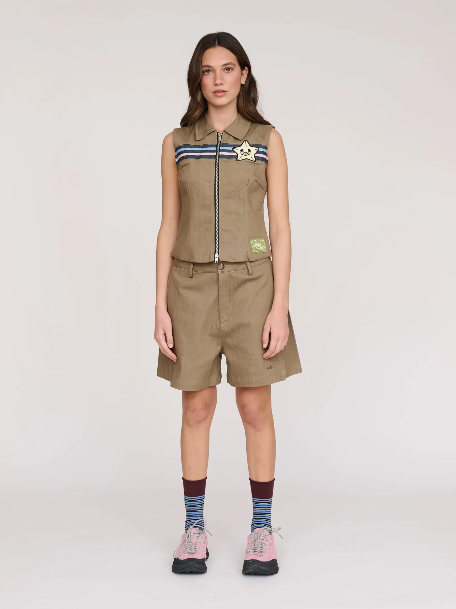 Stars & Stripes Zip Up Top sold by Lazy Oaf product image thumbnail 2