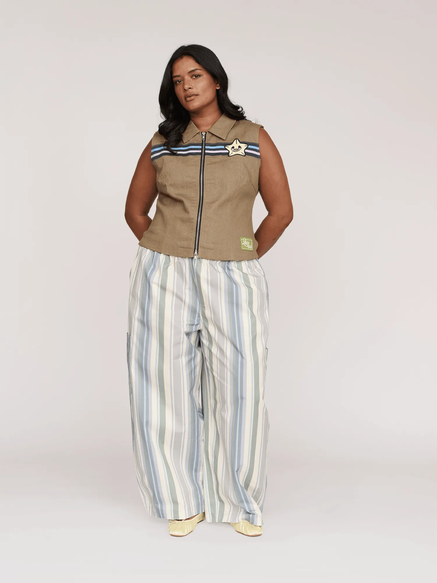Stars & Stripes Zip Up Top sold by Lazy Oaf product image thumbnail 5
