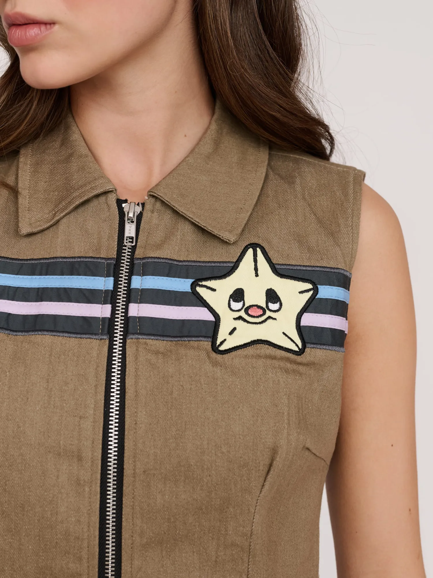Stars & Stripes Zip Up Top sold by Lazy Oaf product image thumbnail 4