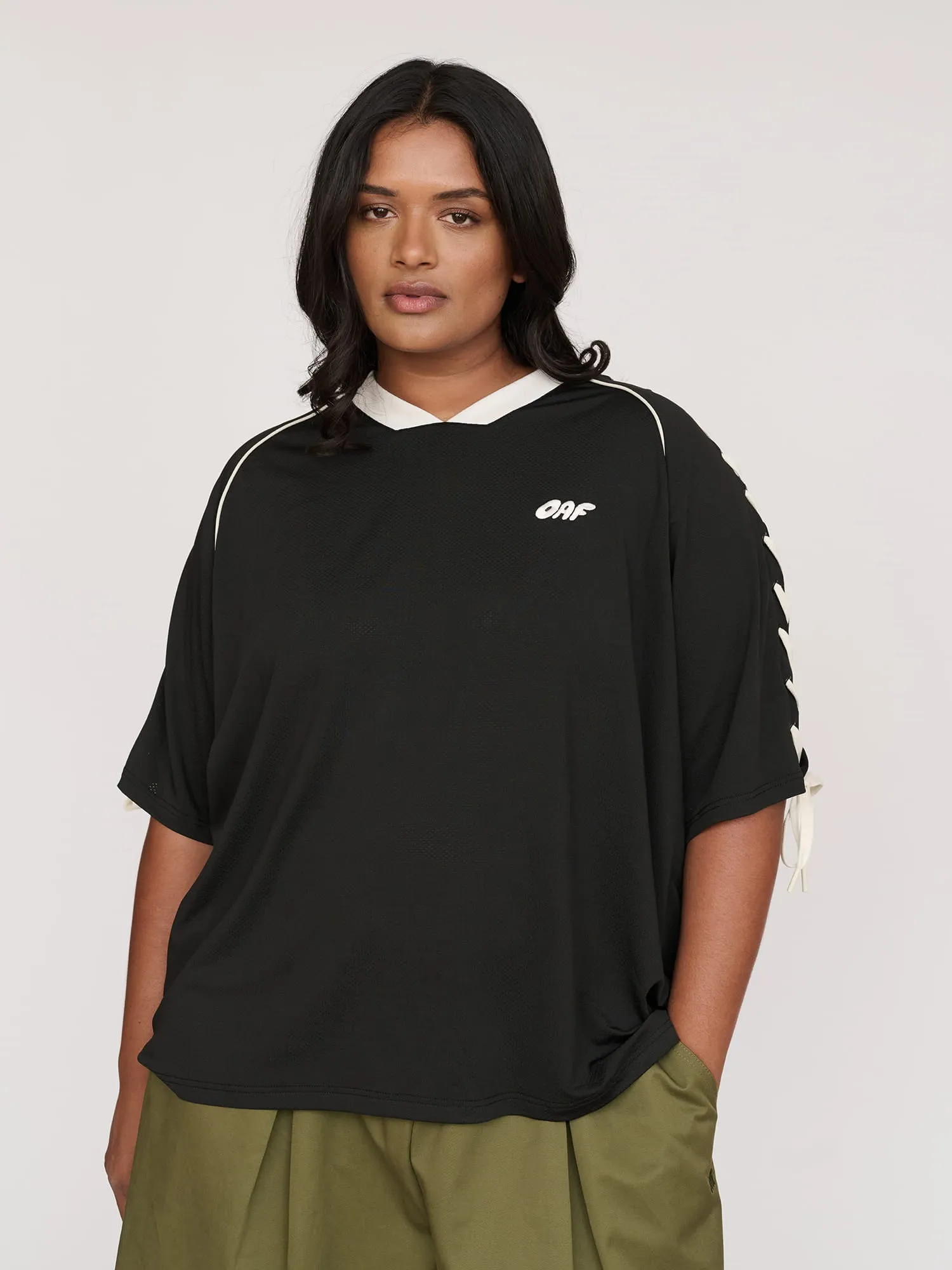 Mixed Emotions Football Top sold by Lazy Oaf product image thumbnail 2