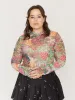 Tapestry Mesh Top sold by Lazy Oaf