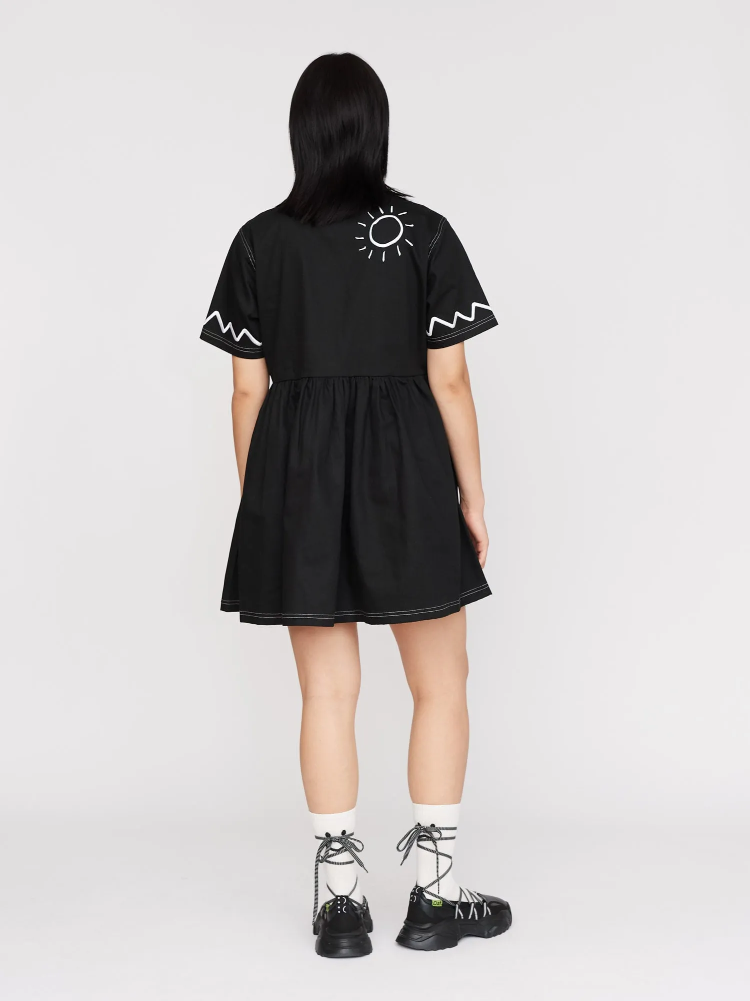 Feeling Fine Smock Mini Shirt Dress sold by Lazy Oaf product image thumbnail 5