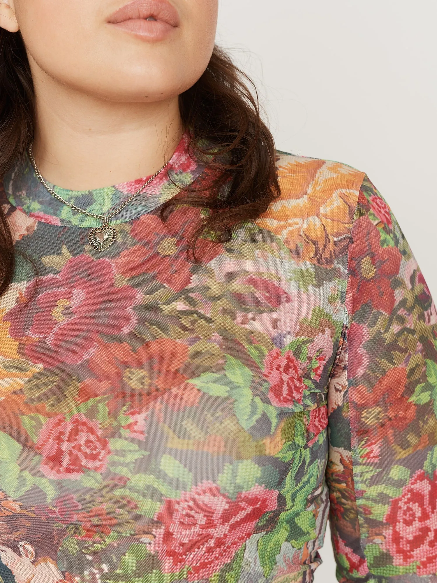 Tapestry Mesh Top sold by Lazy Oaf product image thumbnail 4