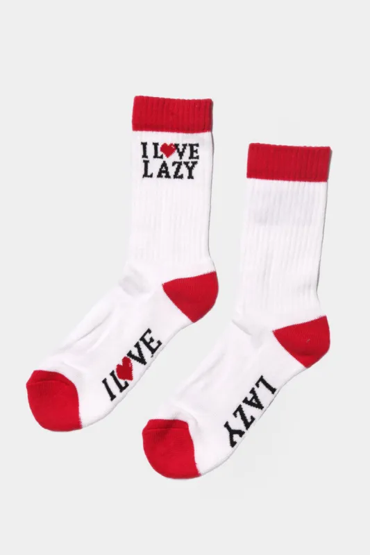 Lazy Oaf Love Lazy Socks sold by Lazy Oaf