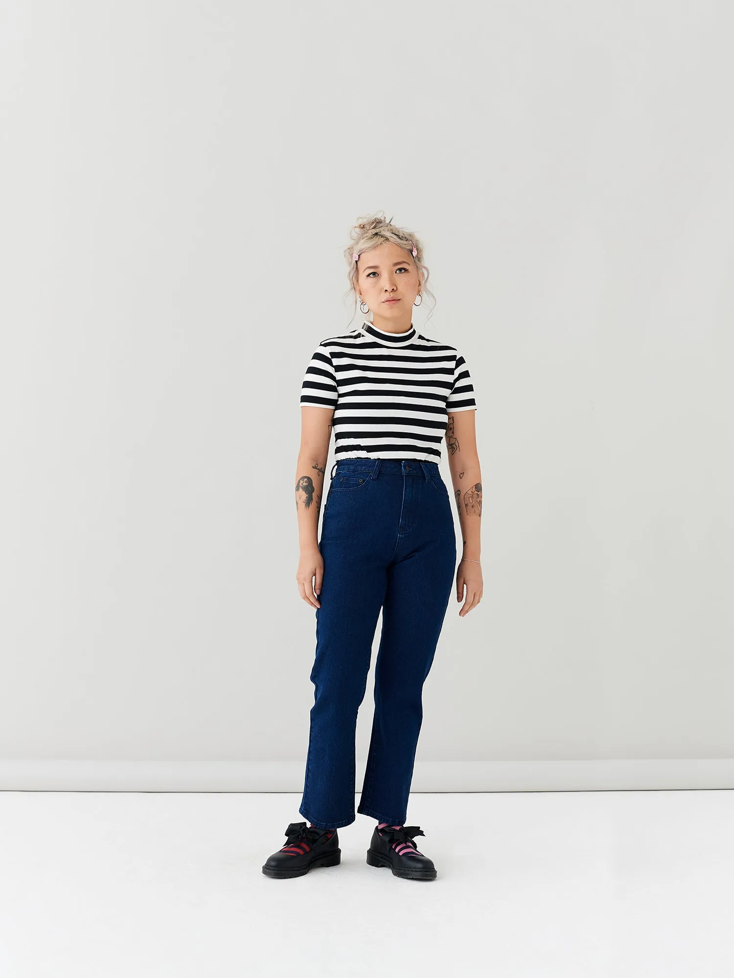 LO Straight Leg Jeans - Indigo sold by Lazy Oaf product image thumbnail 4
