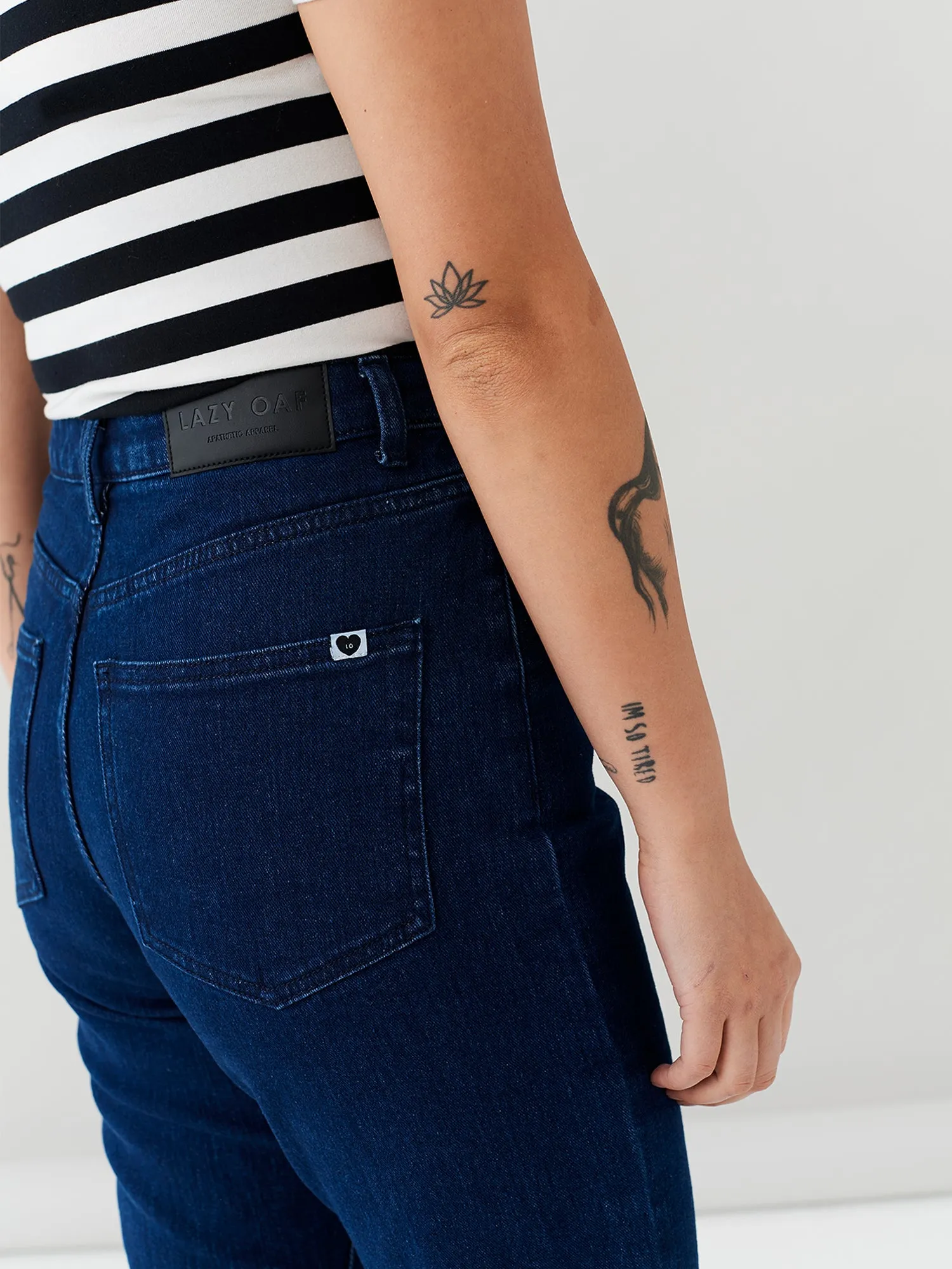 LO Straight Leg Jeans - Indigo sold by Lazy Oaf product image thumbnail 5