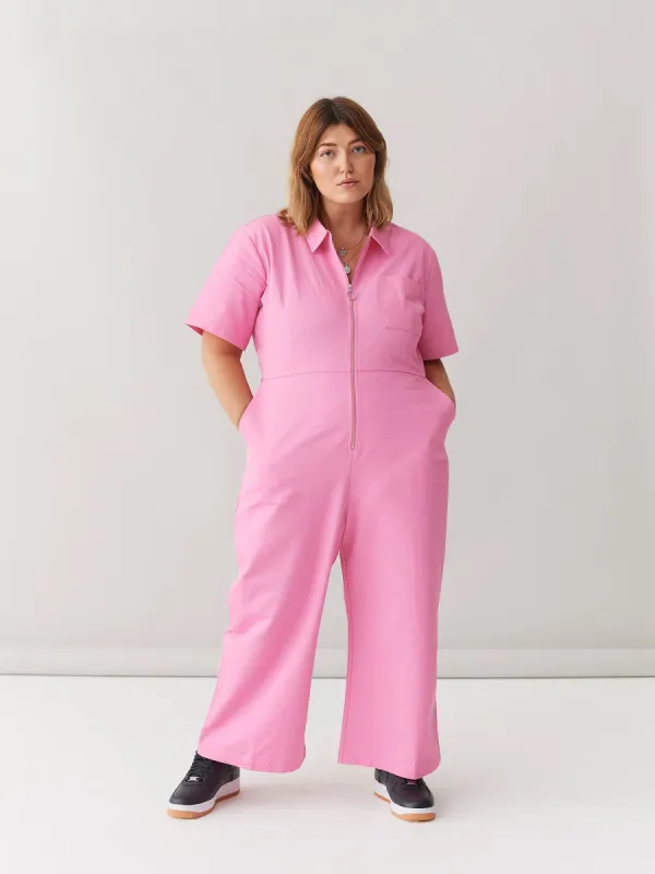 LO Jumpsuit - Pink sold by Lazy Oaf