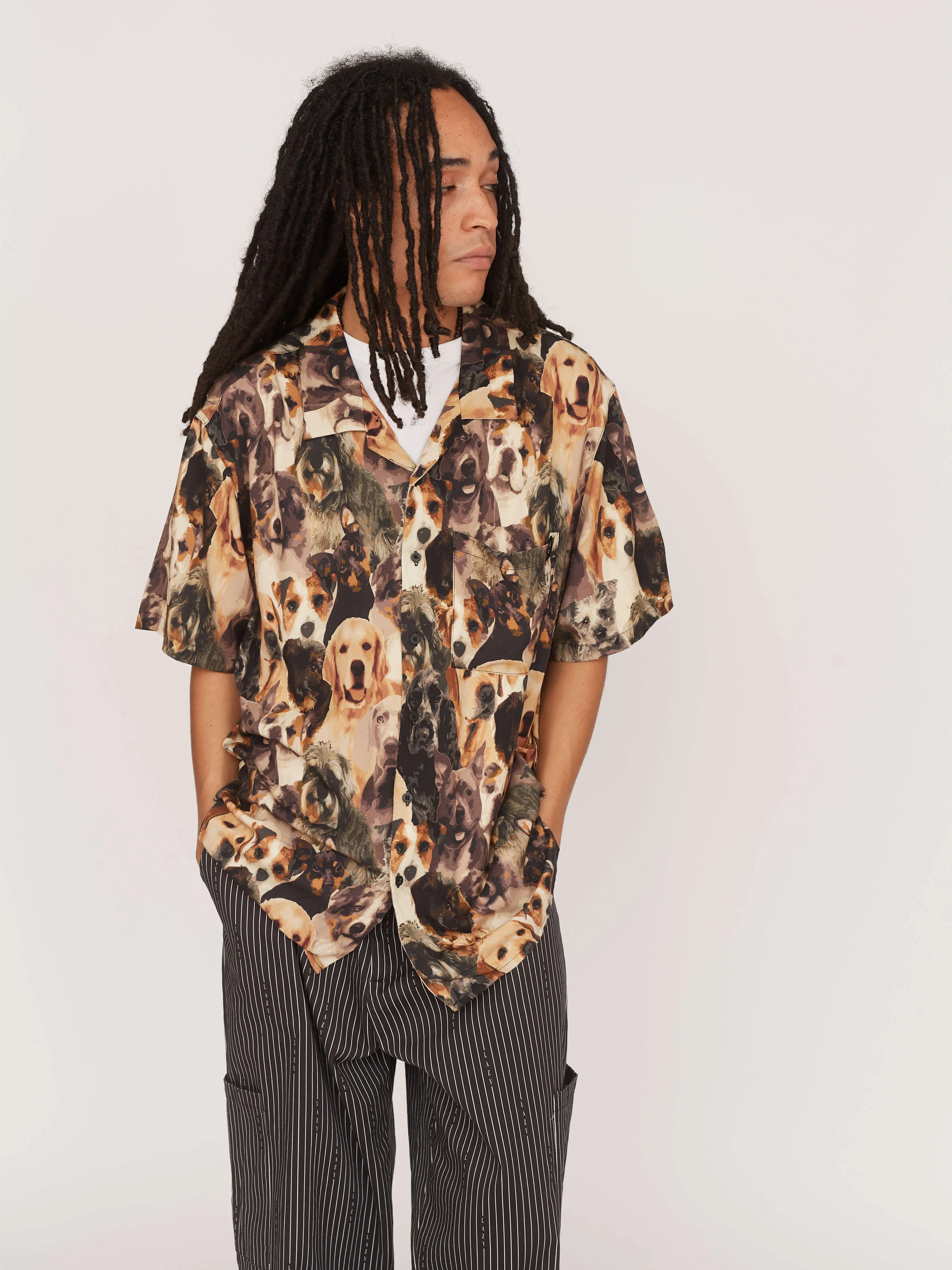 Furry Friends Bowling Shirt sold by Lazy Oaf product image thumbnail 5