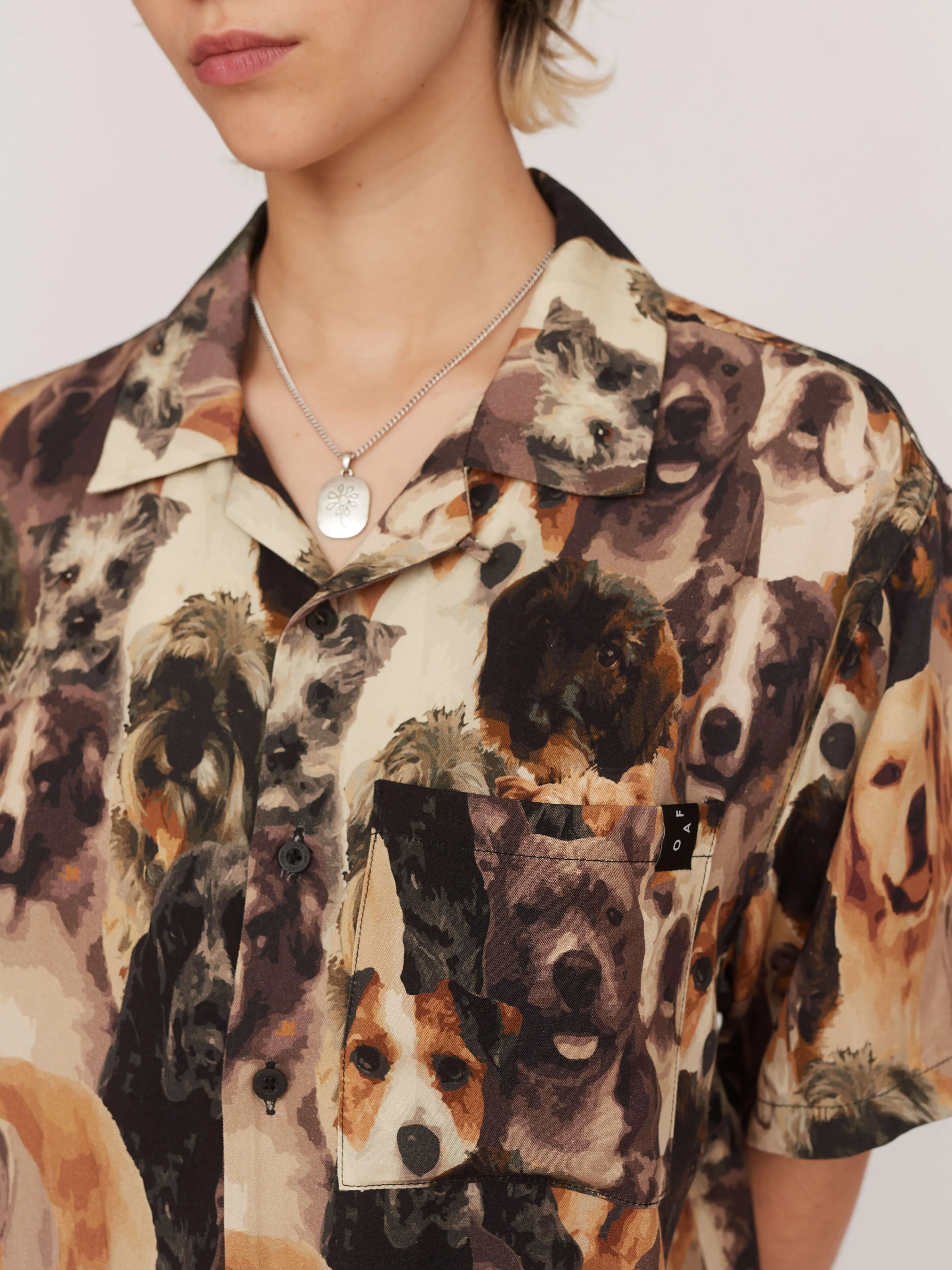 Furry Friends Bowling Shirt sold by Lazy Oaf product image thumbnail 2