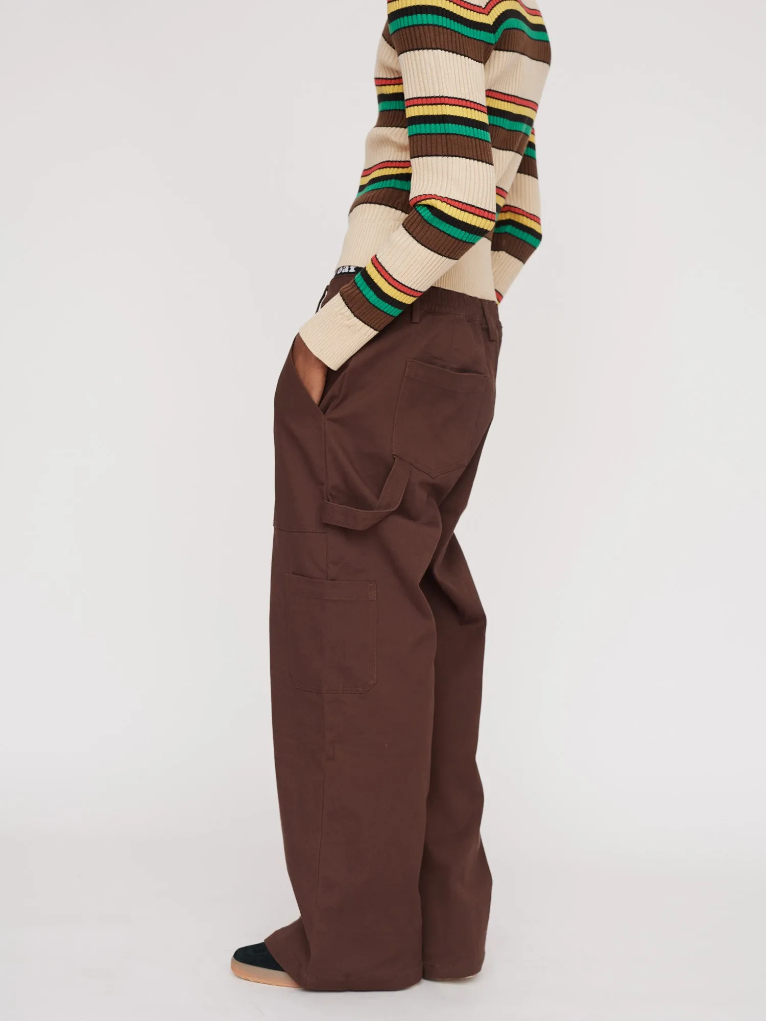 Smokey Brown Carpenter Pants sold by Lazy Oaf product image thumbnail 3