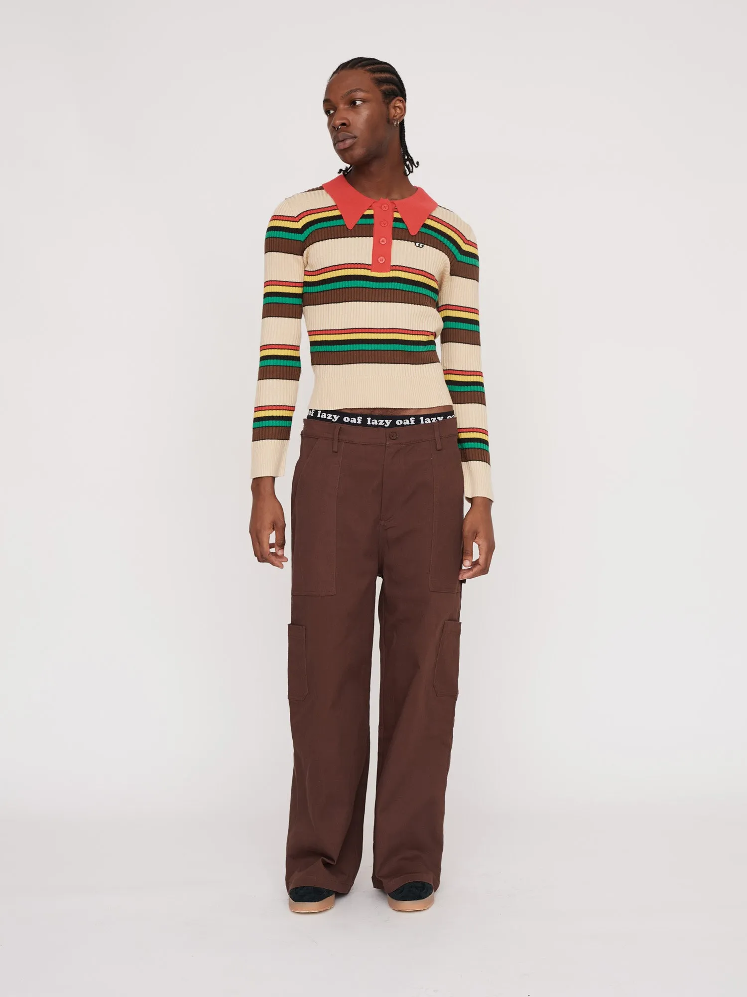 Smokey Brown Carpenter Pants sold by Lazy Oaf product image thumbnail 5