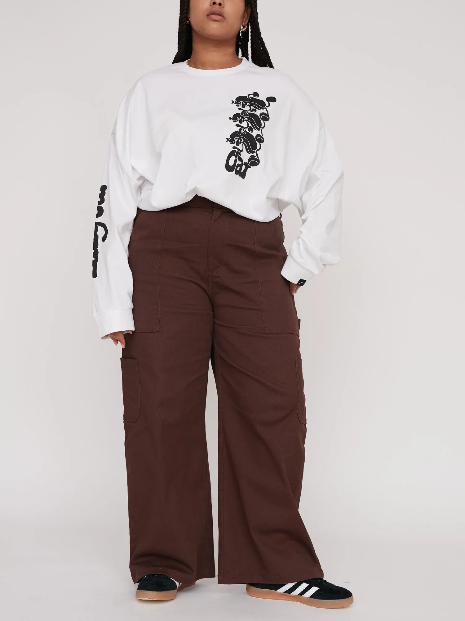 Smokey Brown Carpenter Pants sold by Lazy Oaf product image thumbnail 2