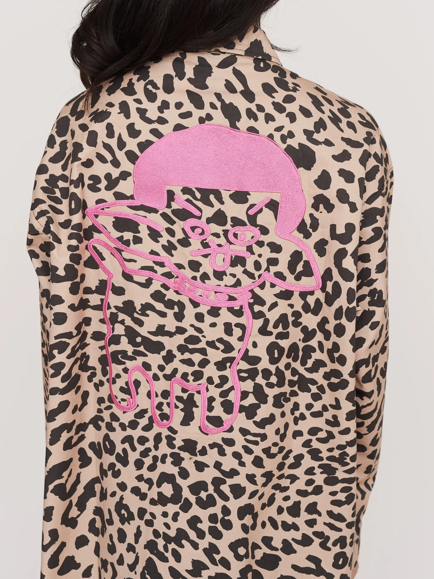 Lazy Leopard Shirt Dress sold by Lazy Oaf product image thumbnail 3