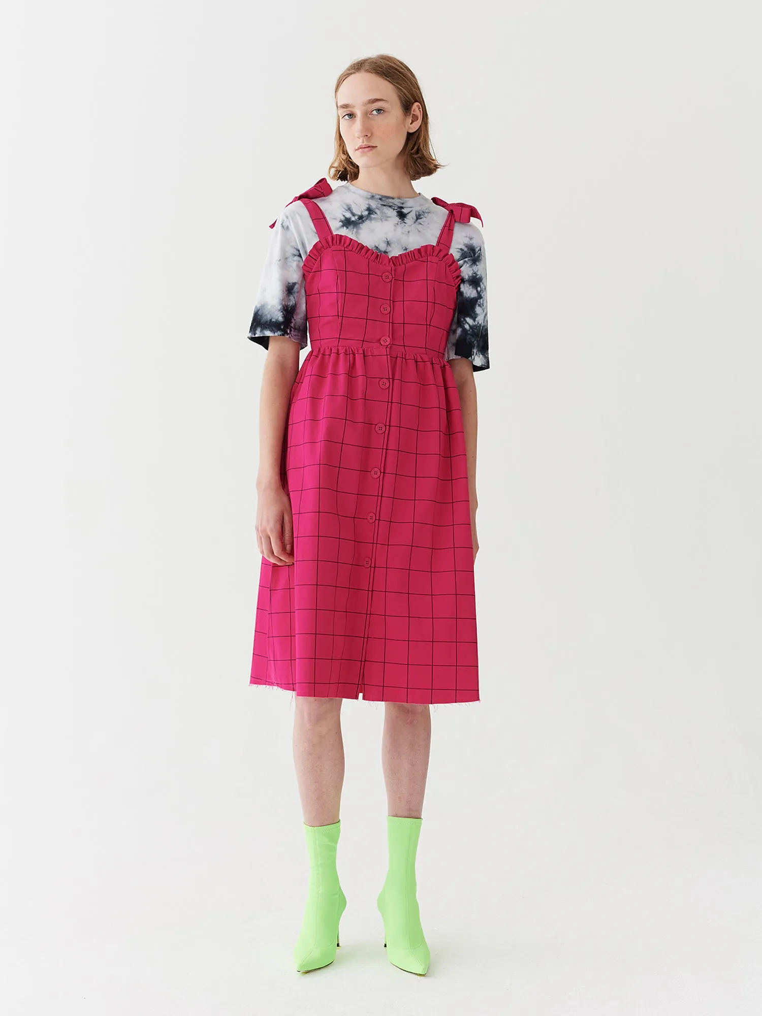 Lazy Oaf Caged In Button Dress sold by Lazy Oaf