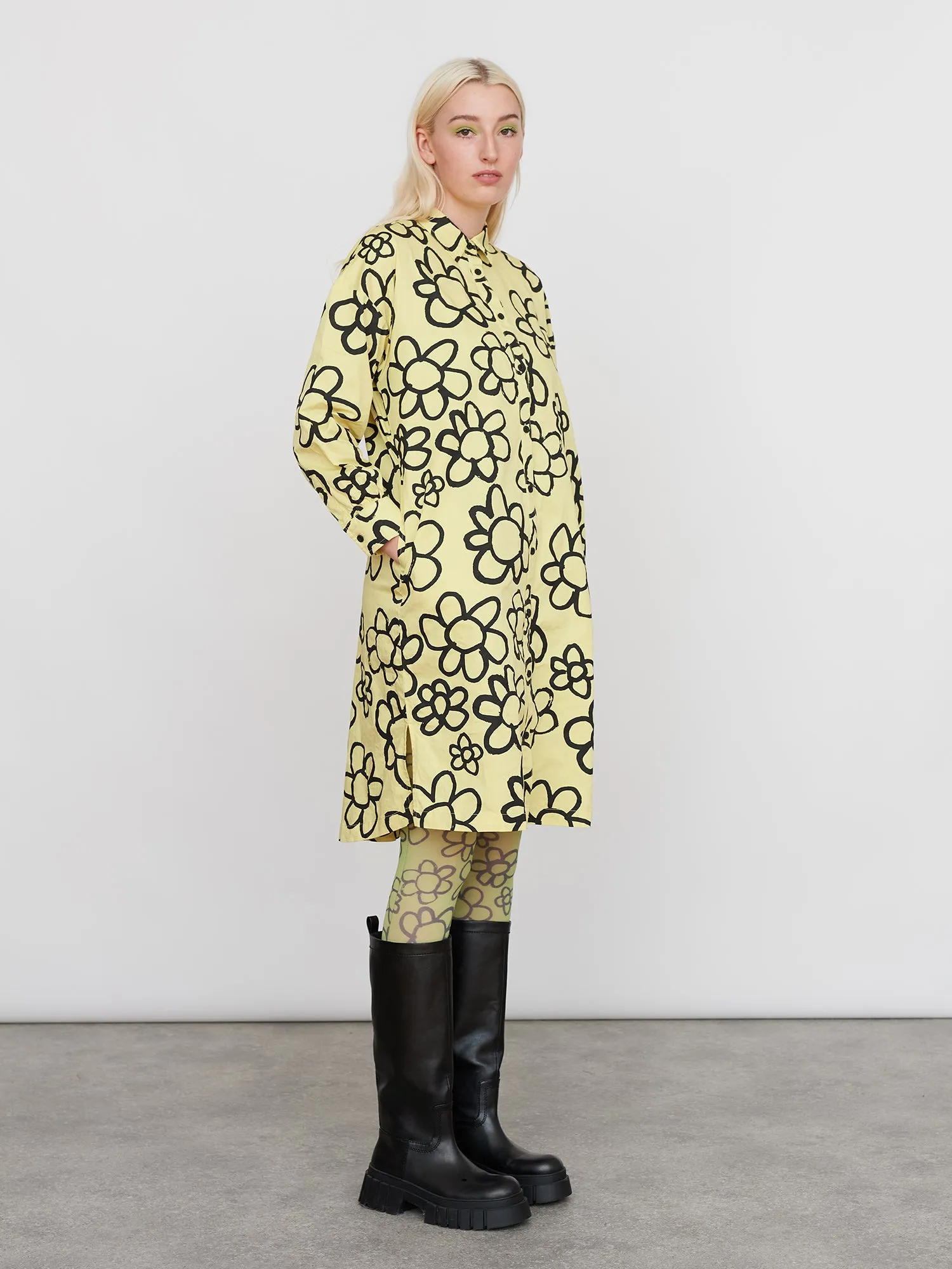 Fresh As A Daisy Shirt Dress sold by Lazy Oaf