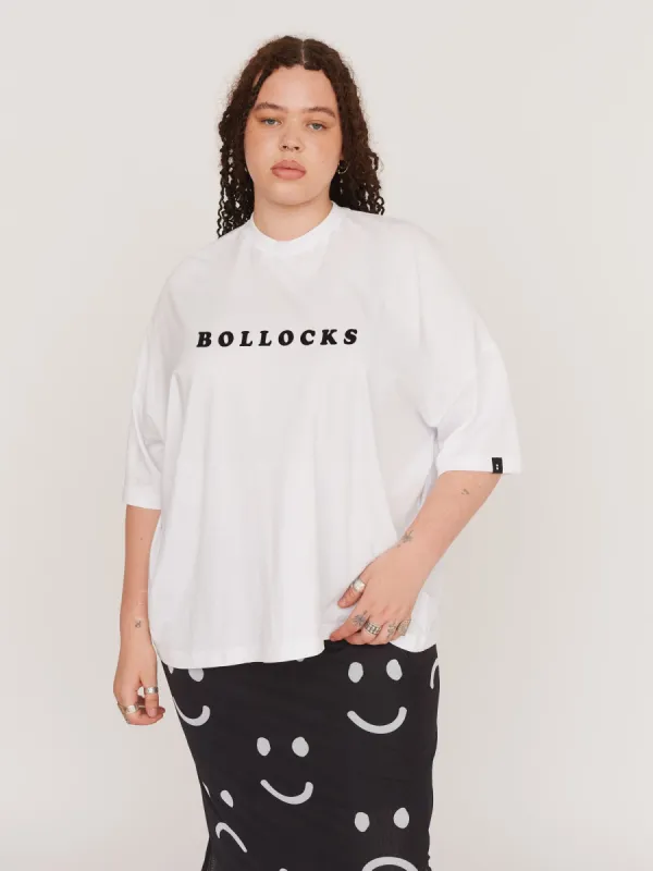 Bollocks Big Square Tee sold by Lazy Oaf