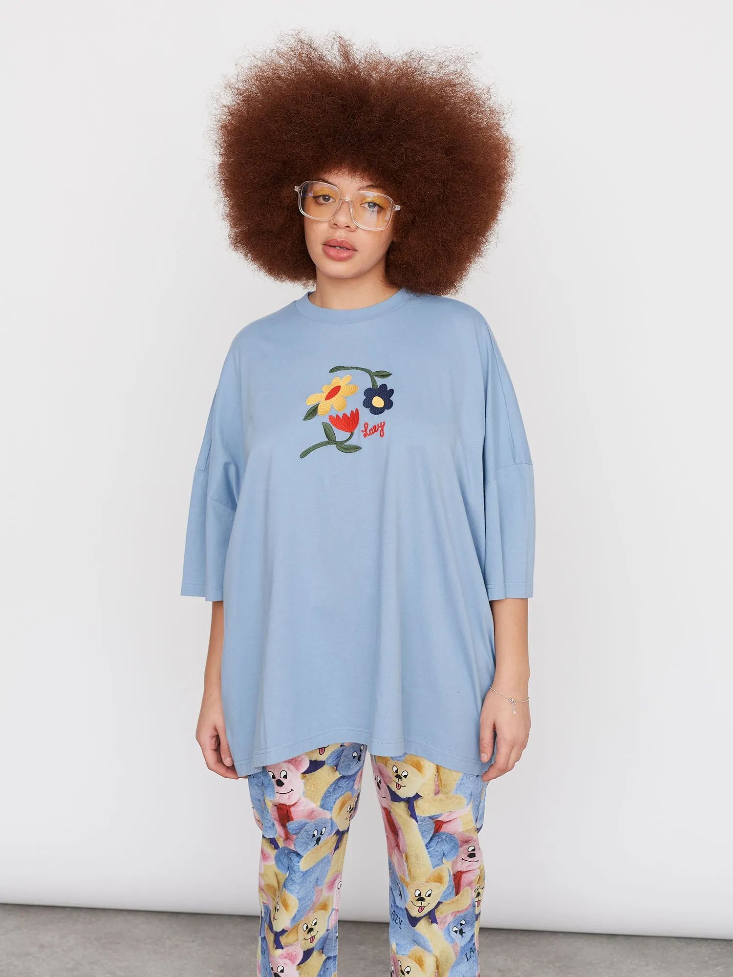 Lazy Oaf Once And Floral Big Square T-Shirt sold by Lazy Oaf product image thumbnail 4