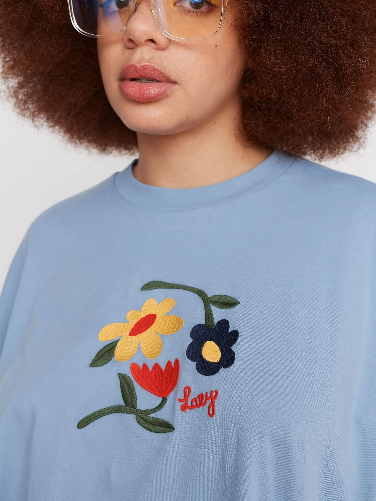 Lazy Oaf Once And Floral Big Square T-Shirt sold by Lazy Oaf product image thumbnail 5