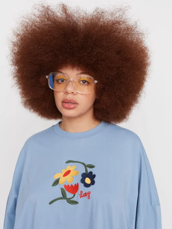 Lazy Oaf Once And Floral Big Square T-Shirt sold by Lazy Oaf