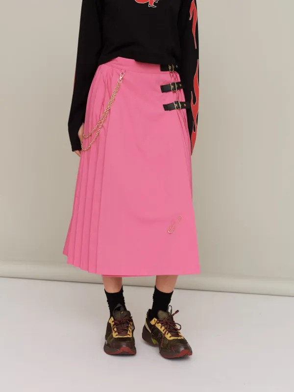 G.E.M Punk & Pink Kilt Skirt sold by Lazy Oaf