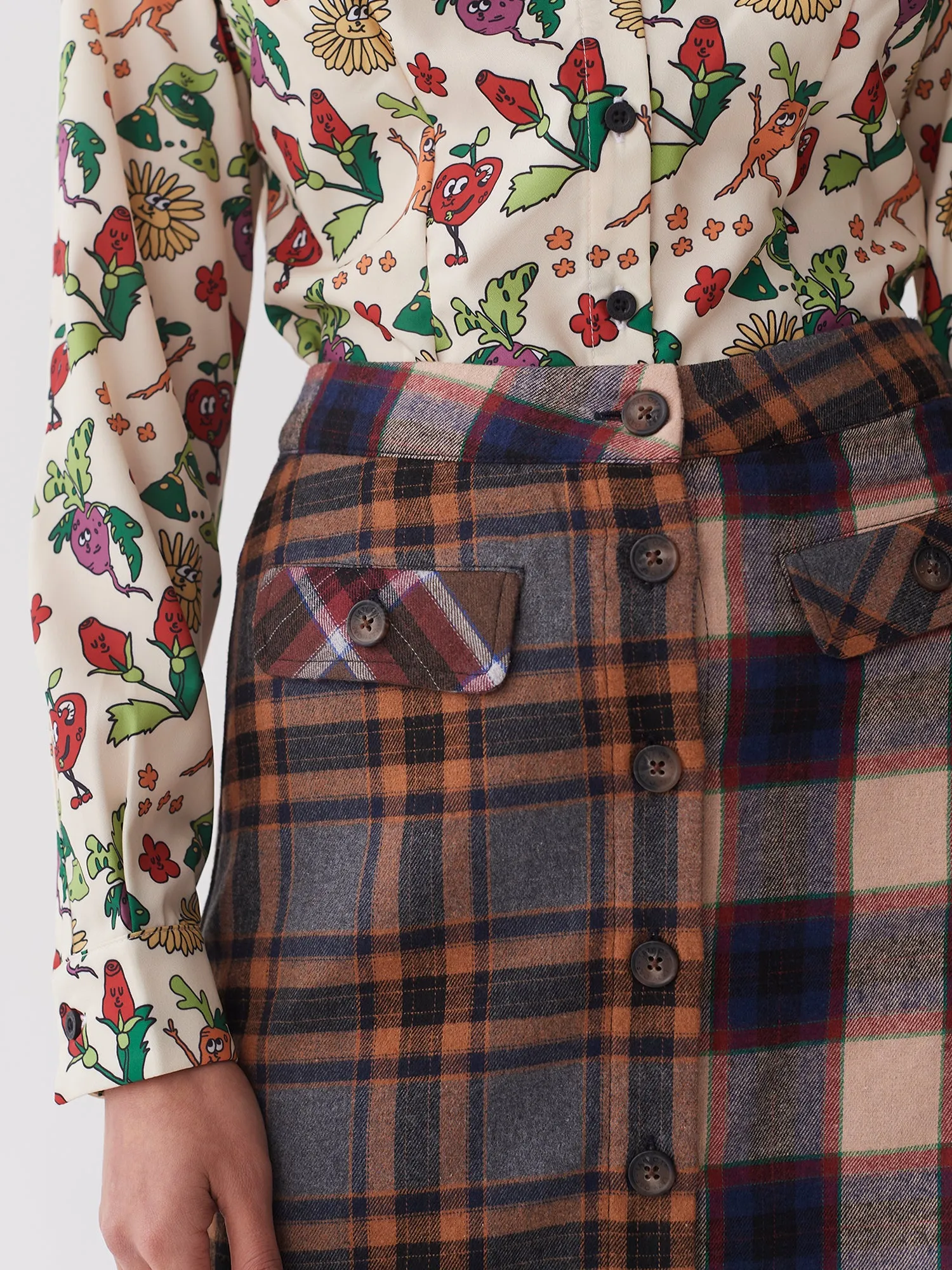 Lazy Oaf Button Up Mini Skirt sold by Lazy Oaf product image thumbnail 4