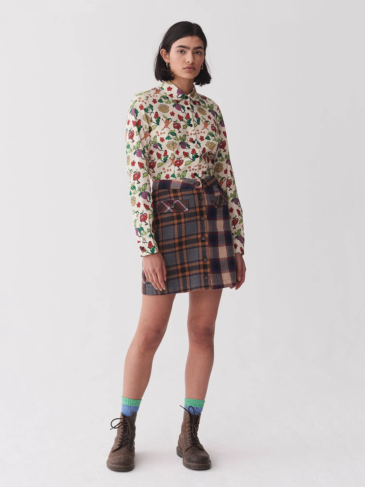 Lazy Oaf Button Up Mini Skirt sold by Lazy Oaf product image thumbnail 2