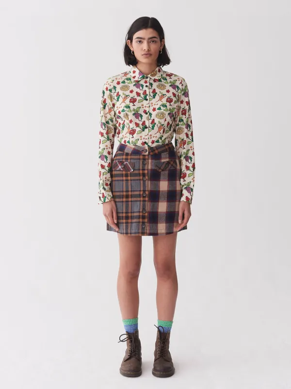 Lazy Oaf Button Up Mini Skirt sold by Lazy Oaf