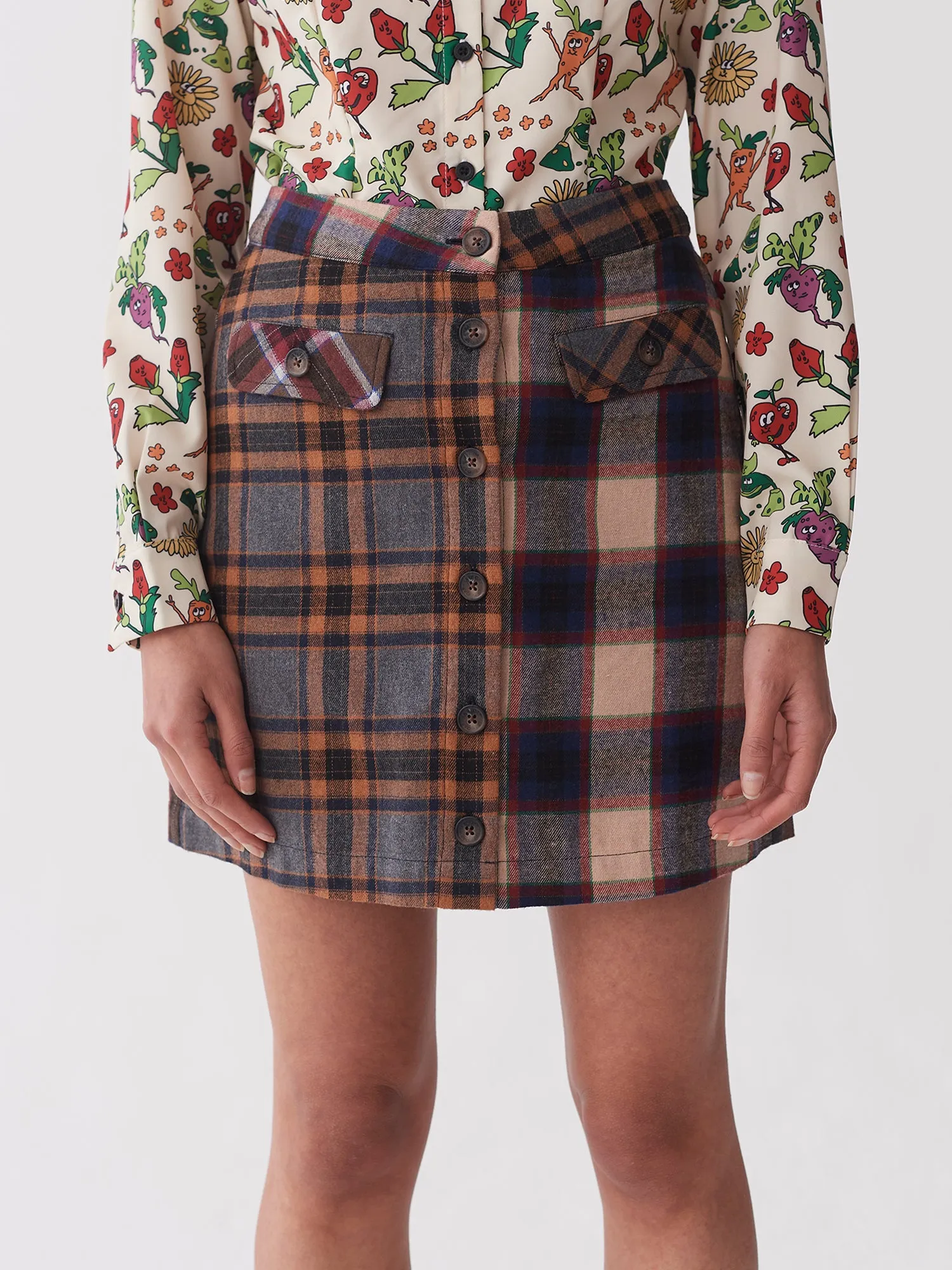 Lazy Oaf Button Up Mini Skirt sold by Lazy Oaf product image thumbnail 5