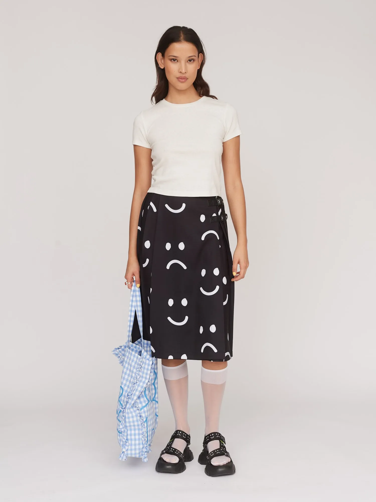 Happy Sad Kilt Skirt sold by Lazy Oaf product image thumbnail 5