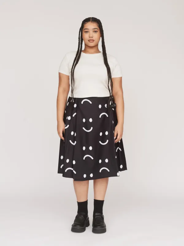 Happy Sad Kilt Skirt sold by Lazy Oaf