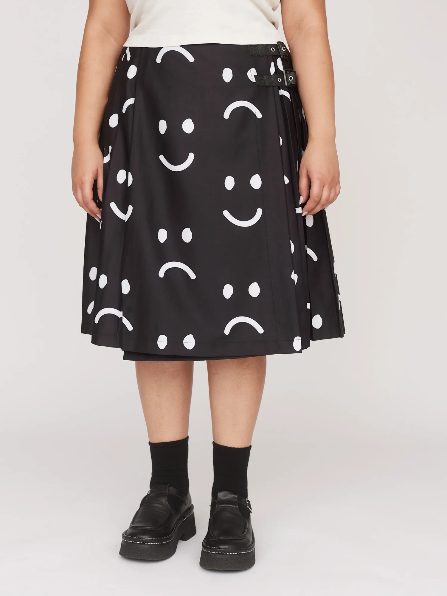 Happy Sad Kilt Skirt sold by Lazy Oaf product image thumbnail 4