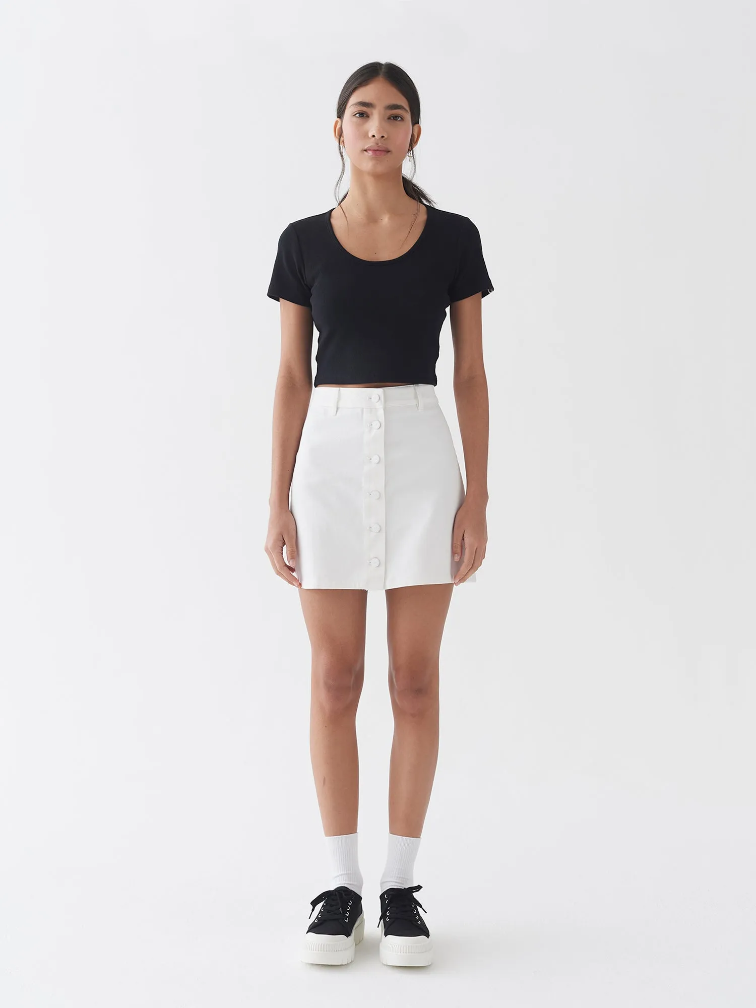 LO Scoop Neck Tee - Black sold by Lazy Oaf product image thumbnail 2