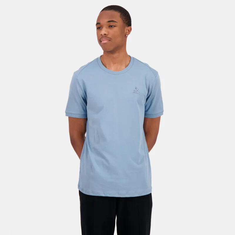 2422670-ESS T/T Tee SS N°1 M faded denim | T-shirt Homme sold by Le Coq Sportif