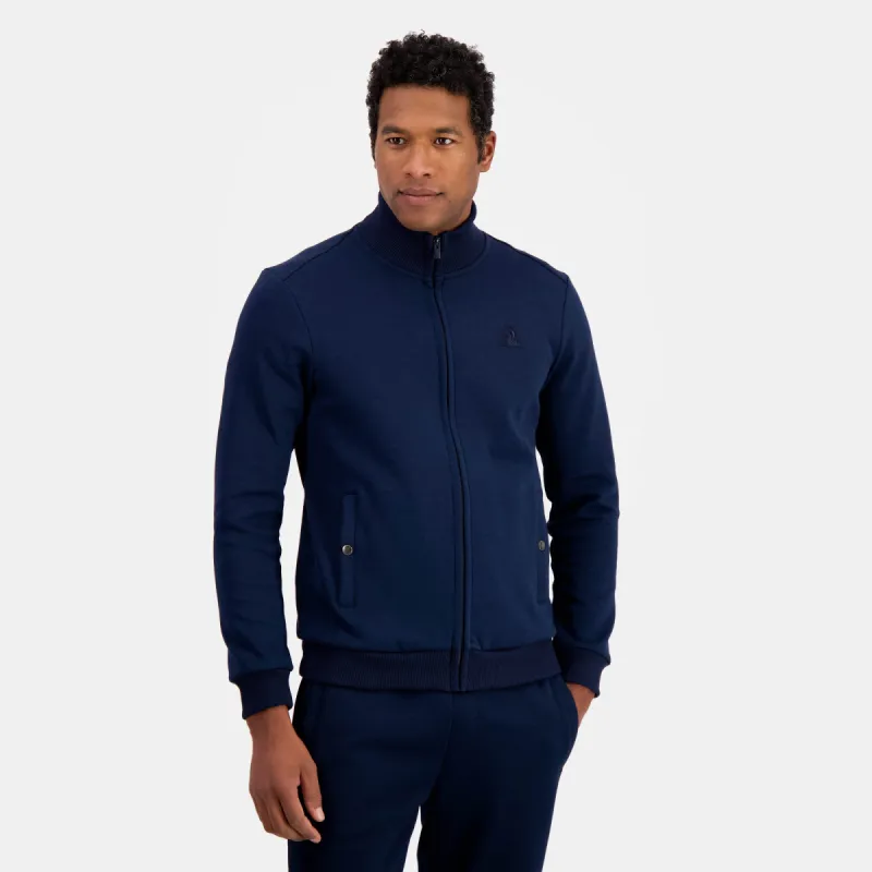 2410419-ESS T/T FZ Sweat N°1 M dark velvet | Sweat zippé Homme sold by Le Coq Sportif