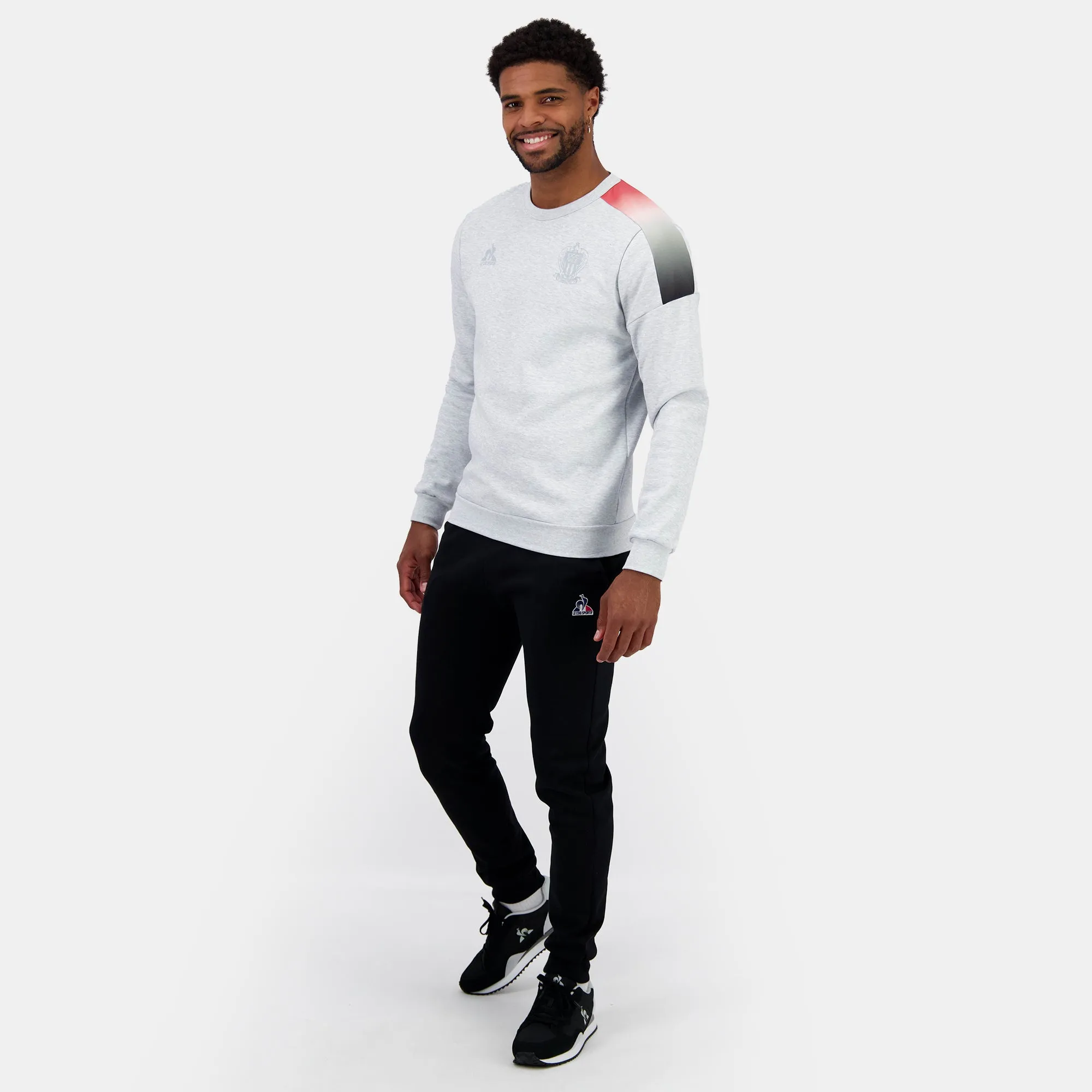 2423039-OGC NICE FANWEAR Crew Sweat N°2 M gris c | Sweat col rond Unisexe sold by Le Coq Sportif product image thumbnail 5