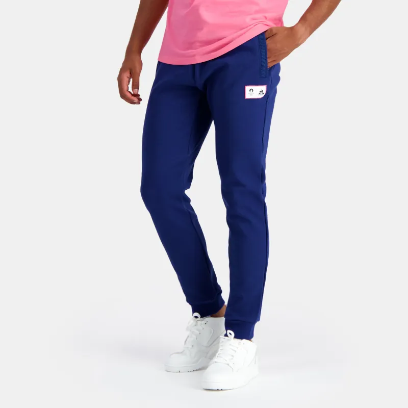 2321320-ESS P24 Pant Regular N°1 M blue depths | Pantalon Regular Homme sold by Le Coq Sportif