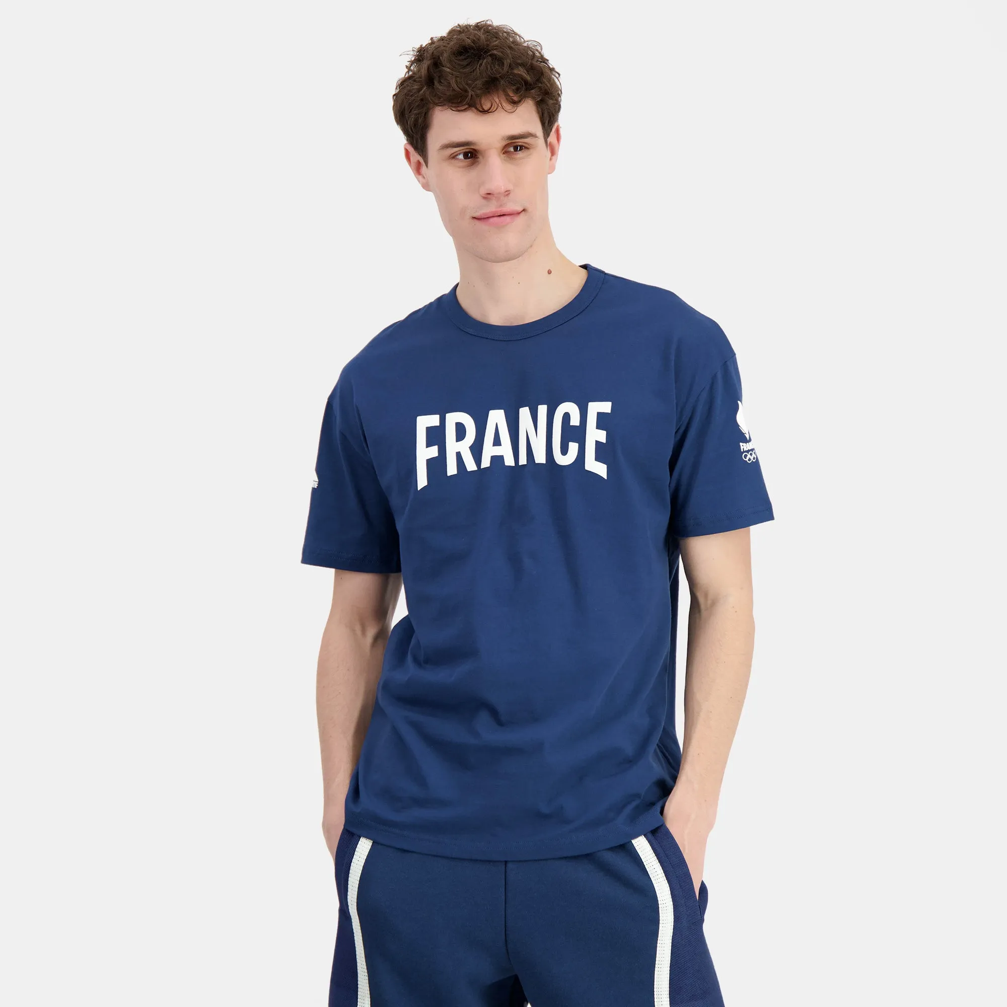 2410042-EFRO 24 Tee SS N°2 M insignia blue | T-shirt Équipe de France Homme sold by Le Coq Sportif