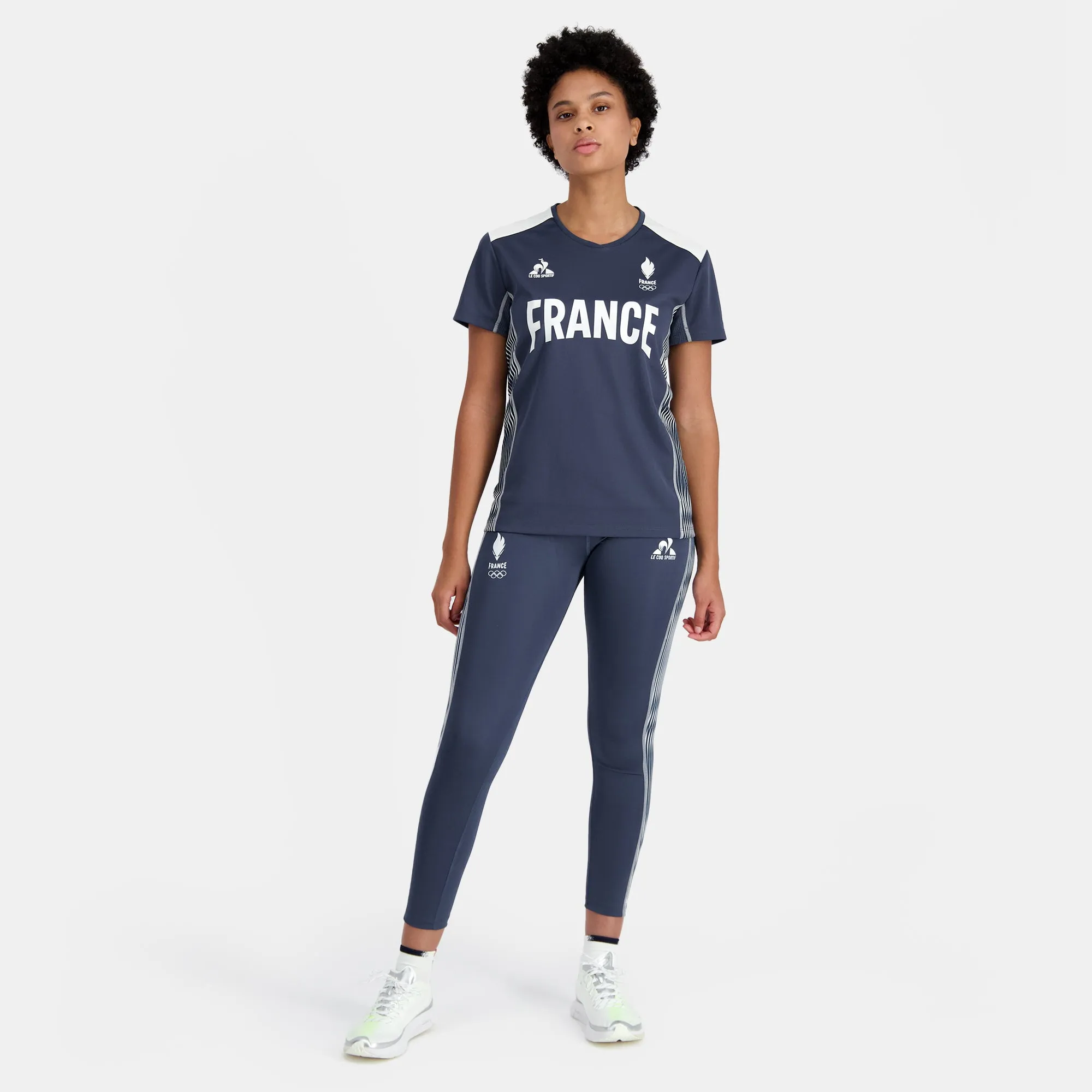 2410098-O TRAINING Tee SS N°2 W insignia blue | T-shirt Équipe de France Femme sold by Le Coq Sportif product image thumbnail 5