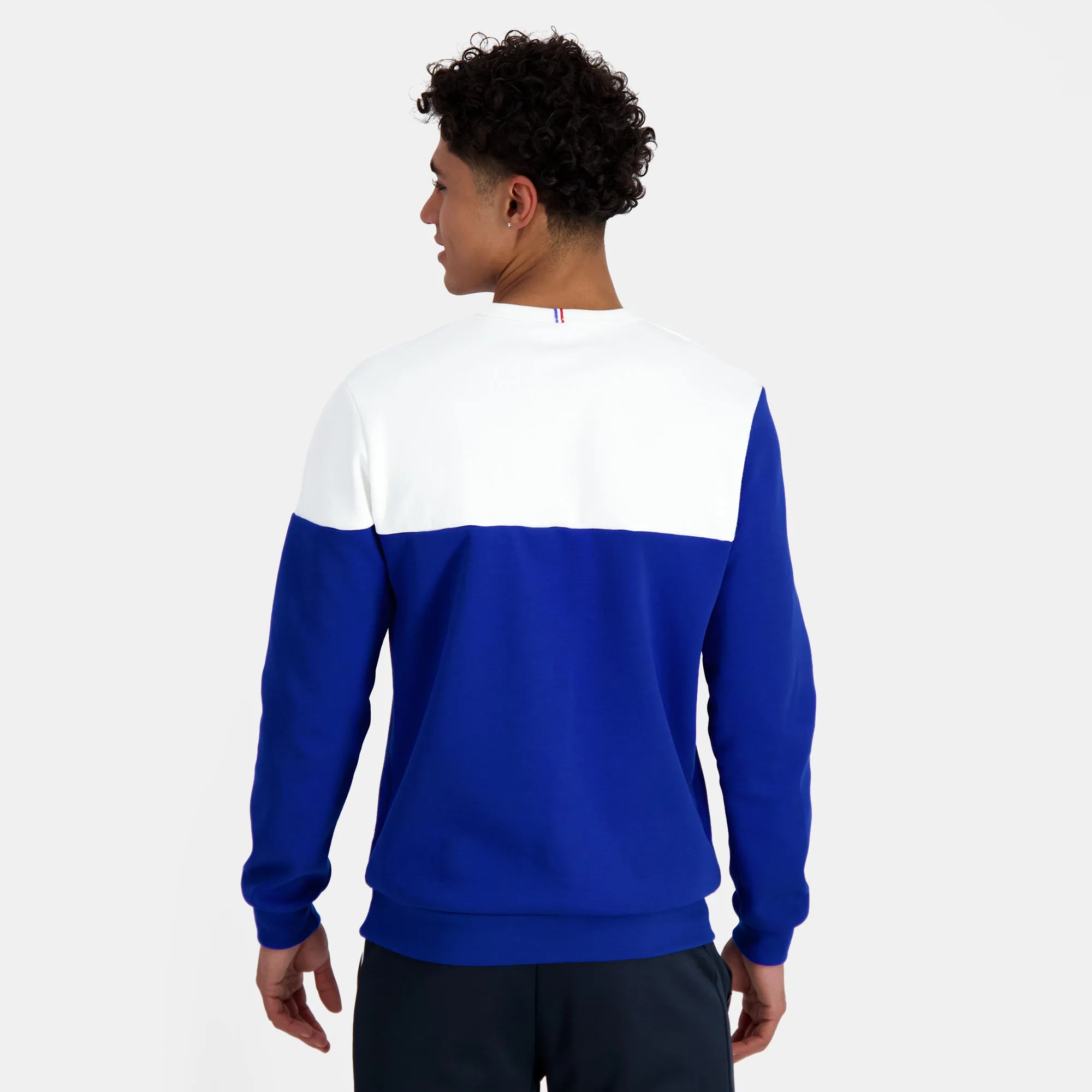 2410206-TRI Crew Sweat N°1 M new optical white/b | Sweat col rond Unisexe sold by Le Coq Sportif product image thumbnail 4