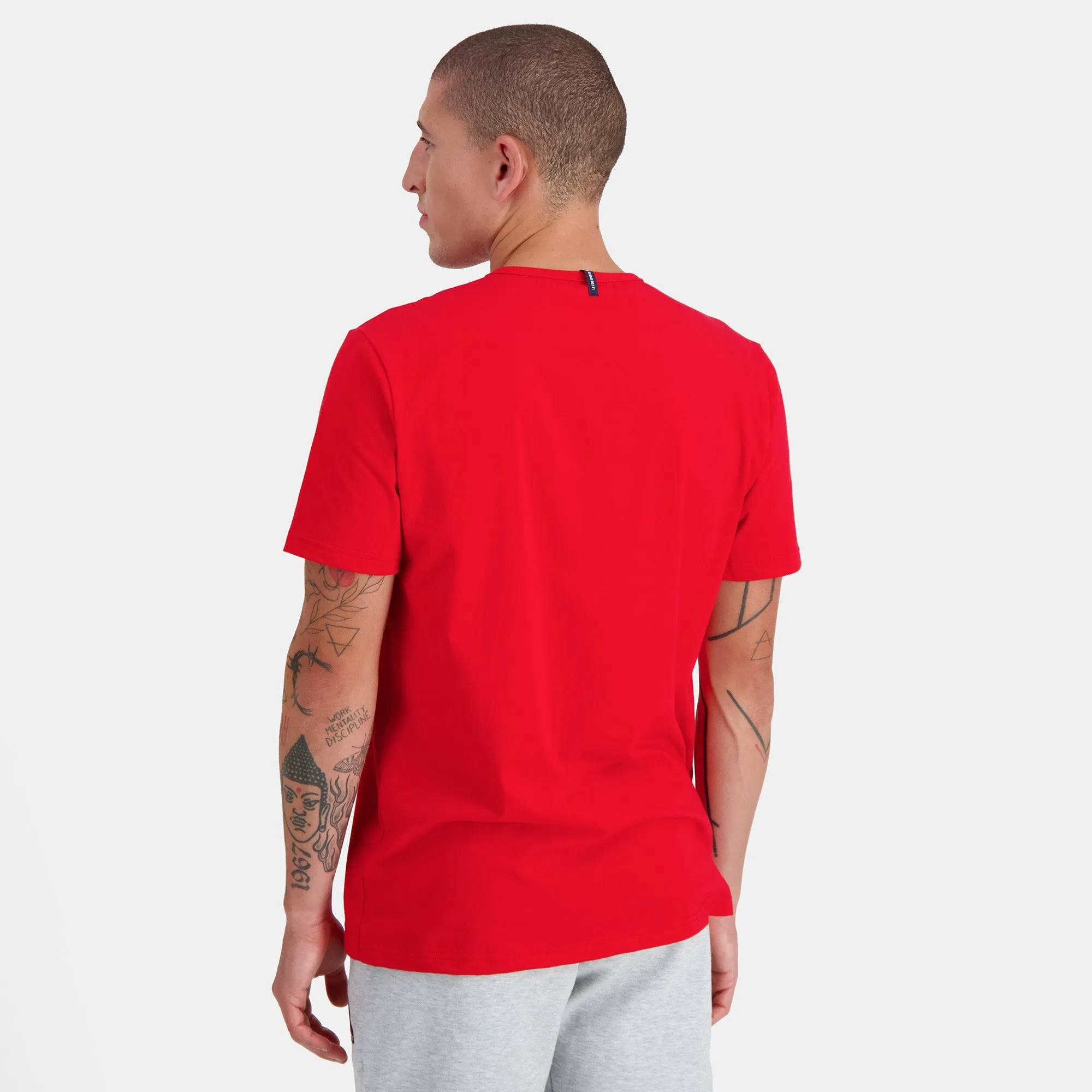 2310549-ESS Tee SS N°4 M rouge electro | T-shirt Homme sold by Le Coq Sportif product image thumbnail 4