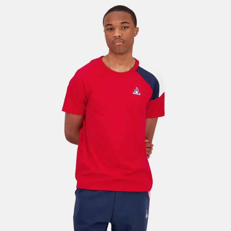 2423323-TRI Tee SS N°4 M pur rouge | T-shirt Homme sold by Le Coq Sportif