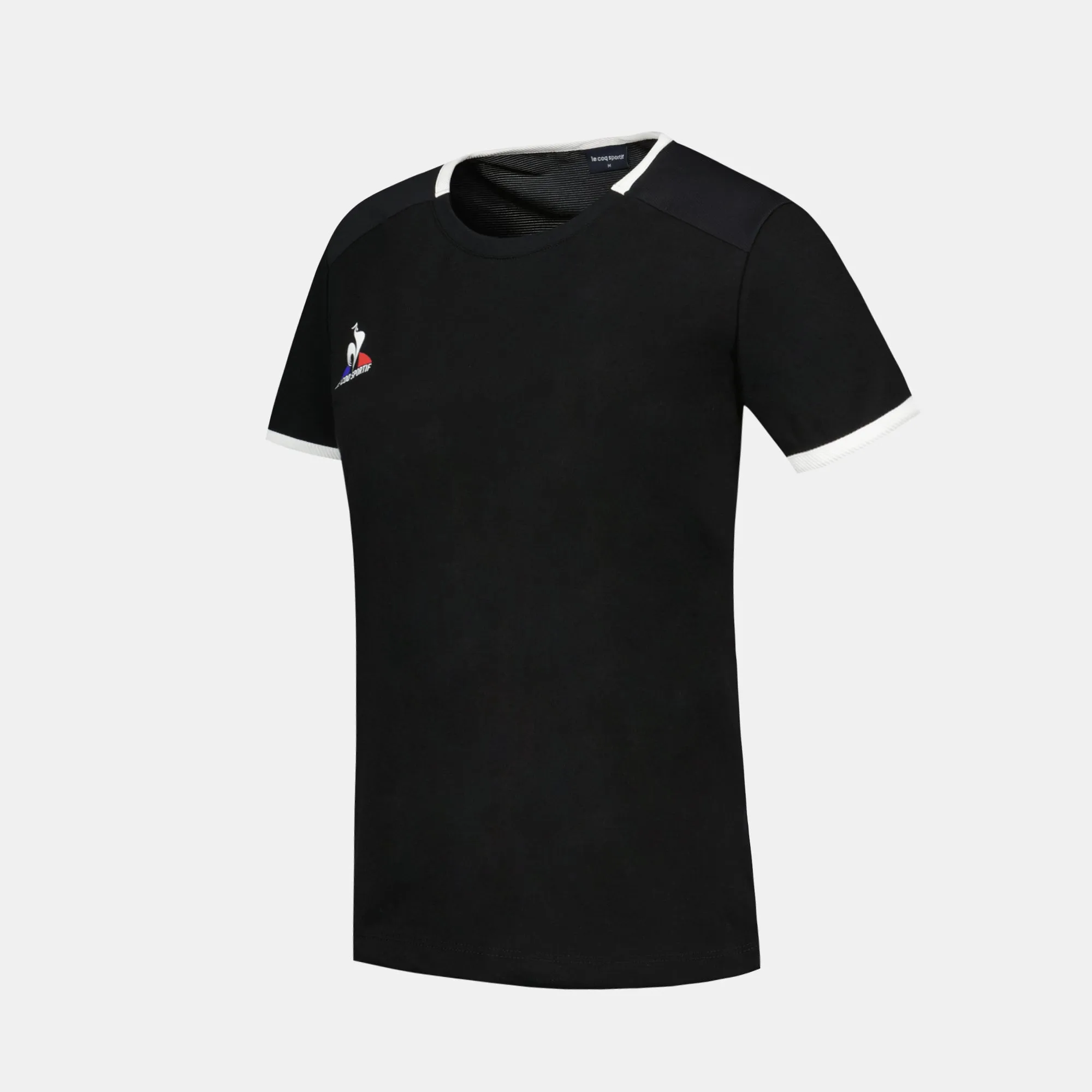 2421624-TENNIS Tee SS N°2 W black | T-shirt Femme sold by Le Coq Sportif product image thumbnail 3