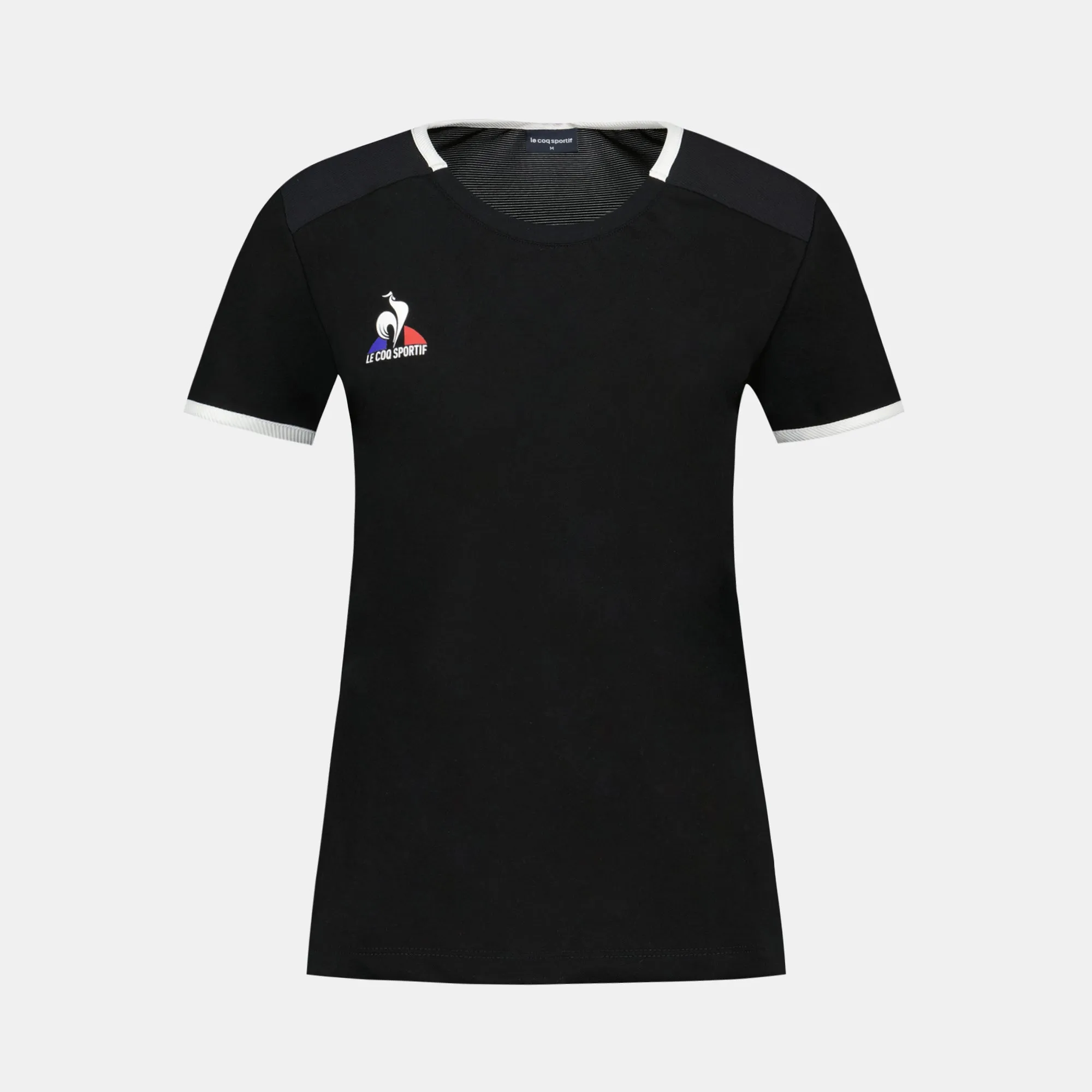2421624-TENNIS Tee SS N°2 W black | T-shirt Femme sold by Le Coq Sportif