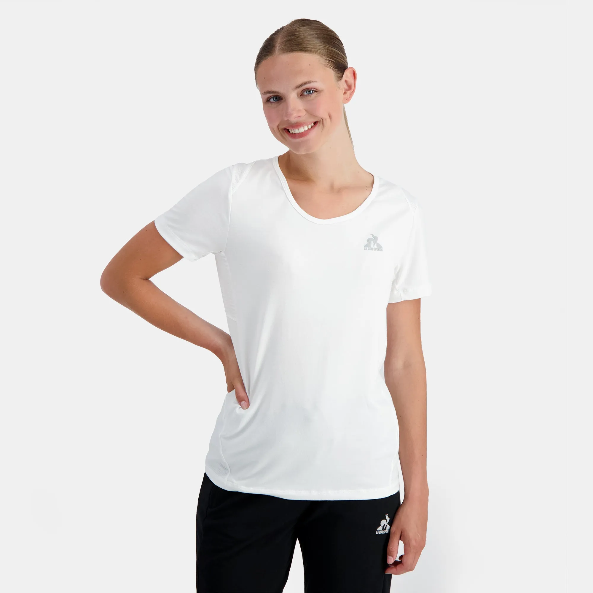 2310655-TRAINING LF Tee SS N°3 W new optical whi | T-shirt Femme sold by Le Coq Sportif