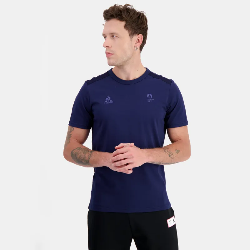 2411046-ESS P24 Tee SS N°2 M bleu nuit | T-shirt Homme sold by Le Coq Sportif