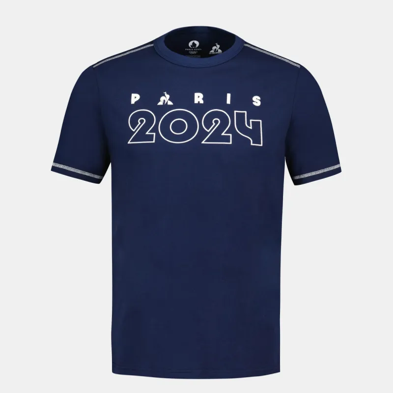 2411093-GRAPHIC P24 Tee SS N°2 M bleu nuit | T-shirt Homme sold by Le Coq Sportif