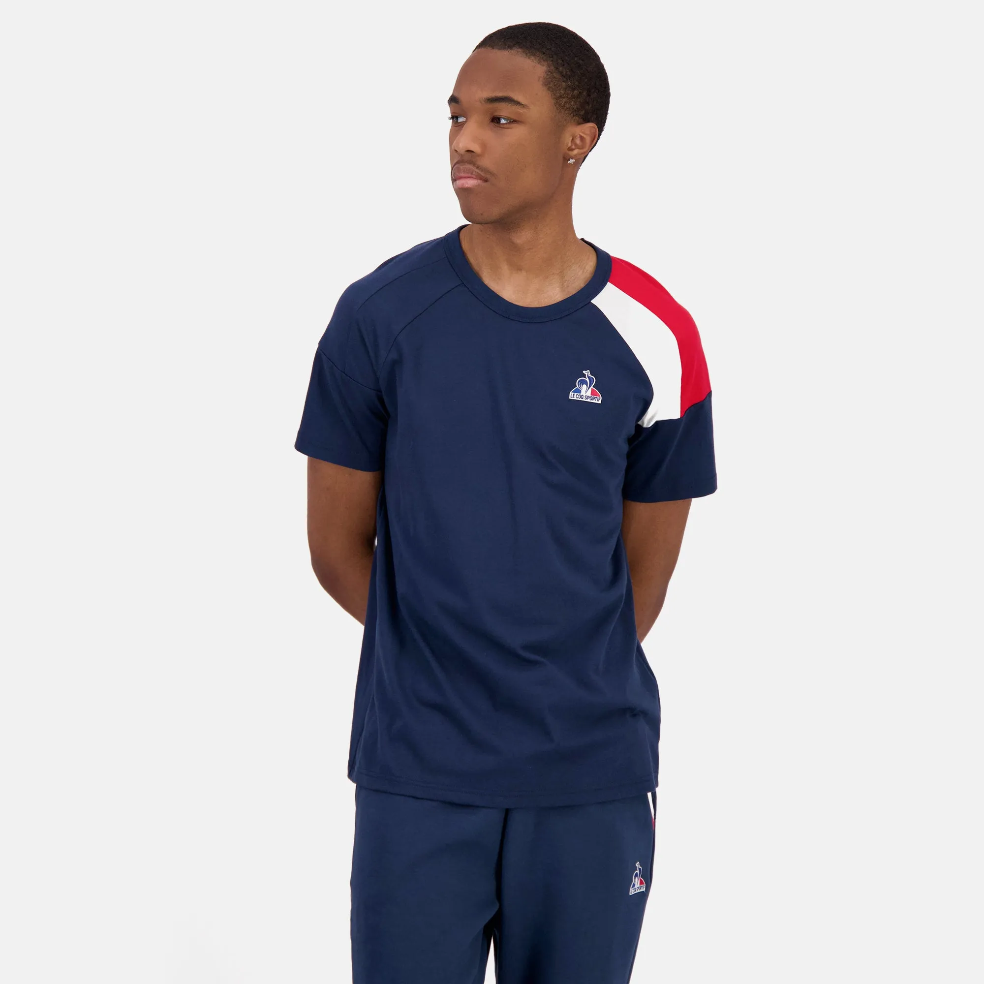2423321-TRI Tee SS N°4 M dress blues | T-shirt Homme sold by Le Coq Sportif