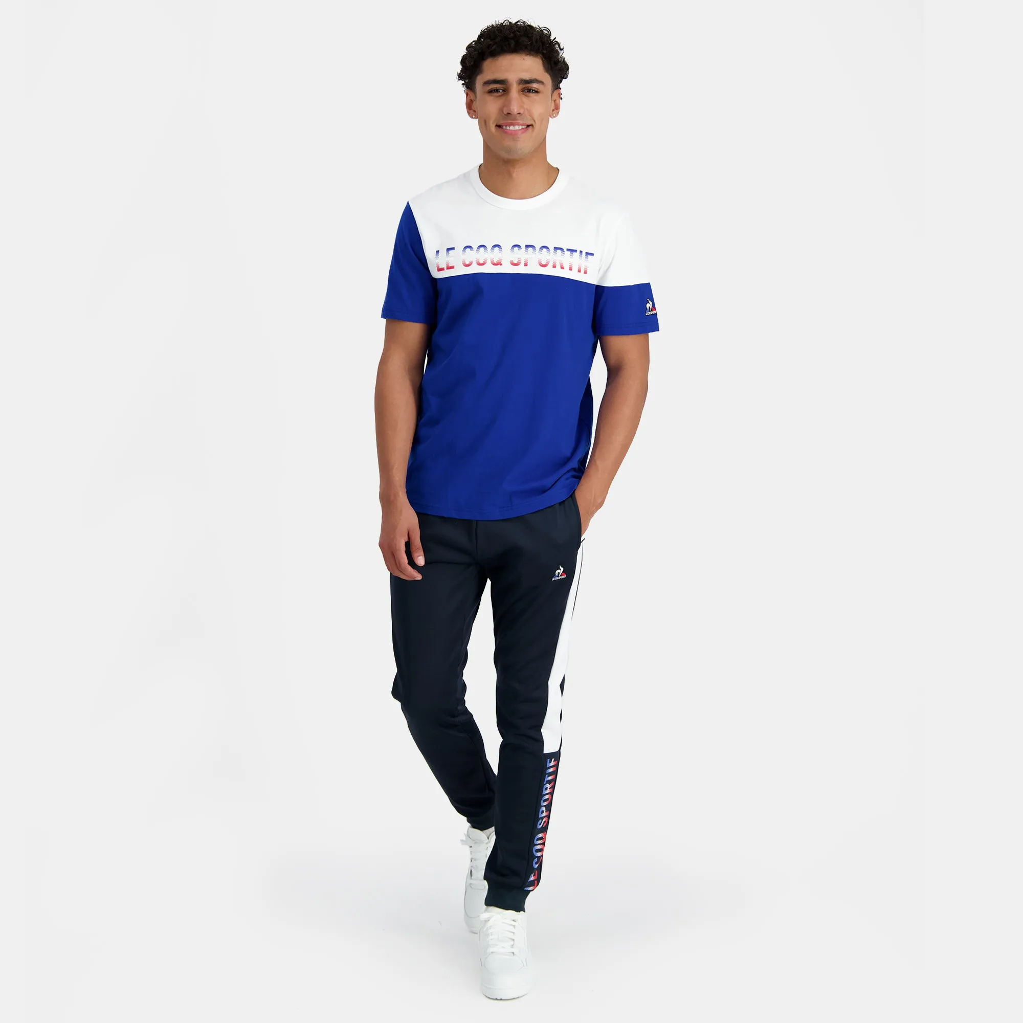 2410202-TRI Tee SS N°1 M new optical white/bleu | T-shirt Unisexe sold by Le Coq Sportif product image thumbnail 5