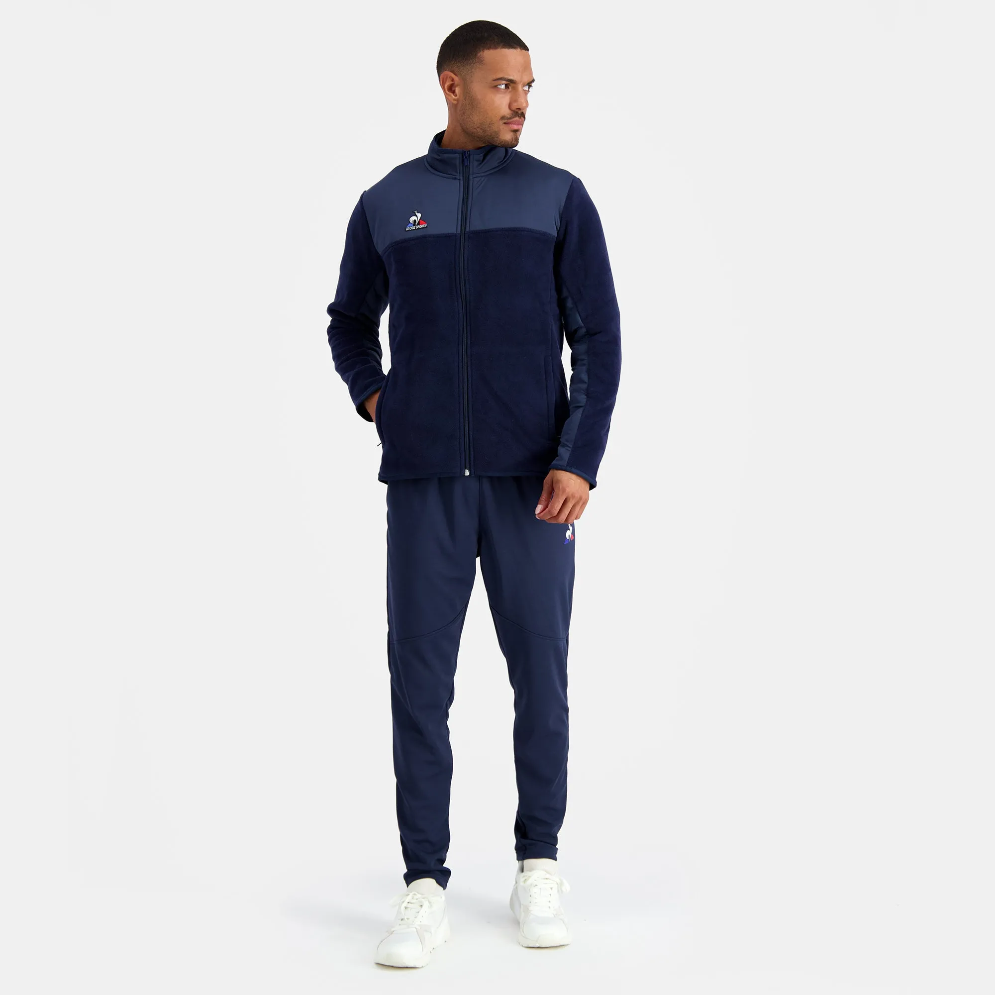 2210661-N°1 TRAINING Polaire M dress blues | Veste polaire Homme sold by Le Coq Sportif product image thumbnail 5