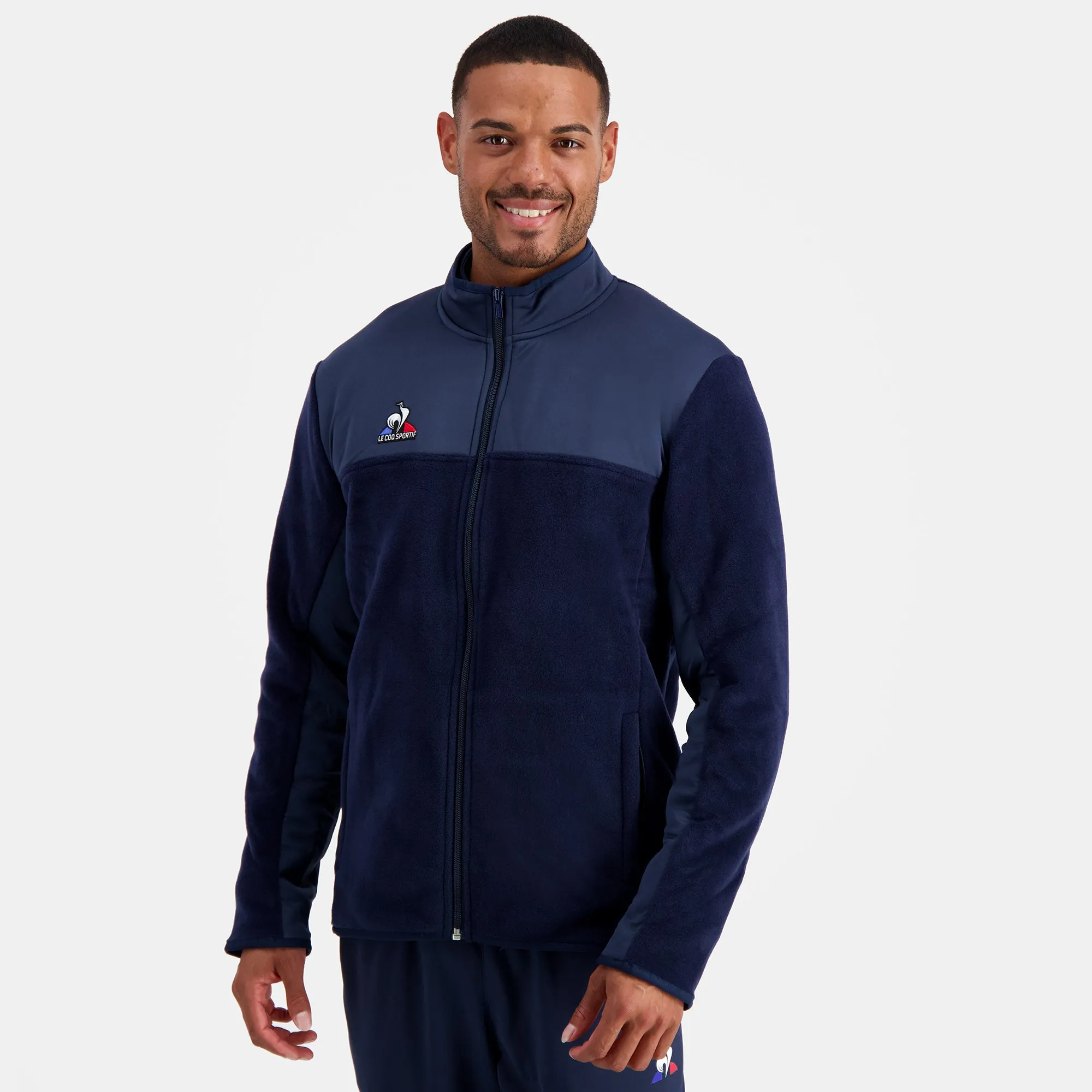 2210661-N°1 TRAINING Polaire M dress blues | Veste polaire Homme sold by Le Coq Sportif